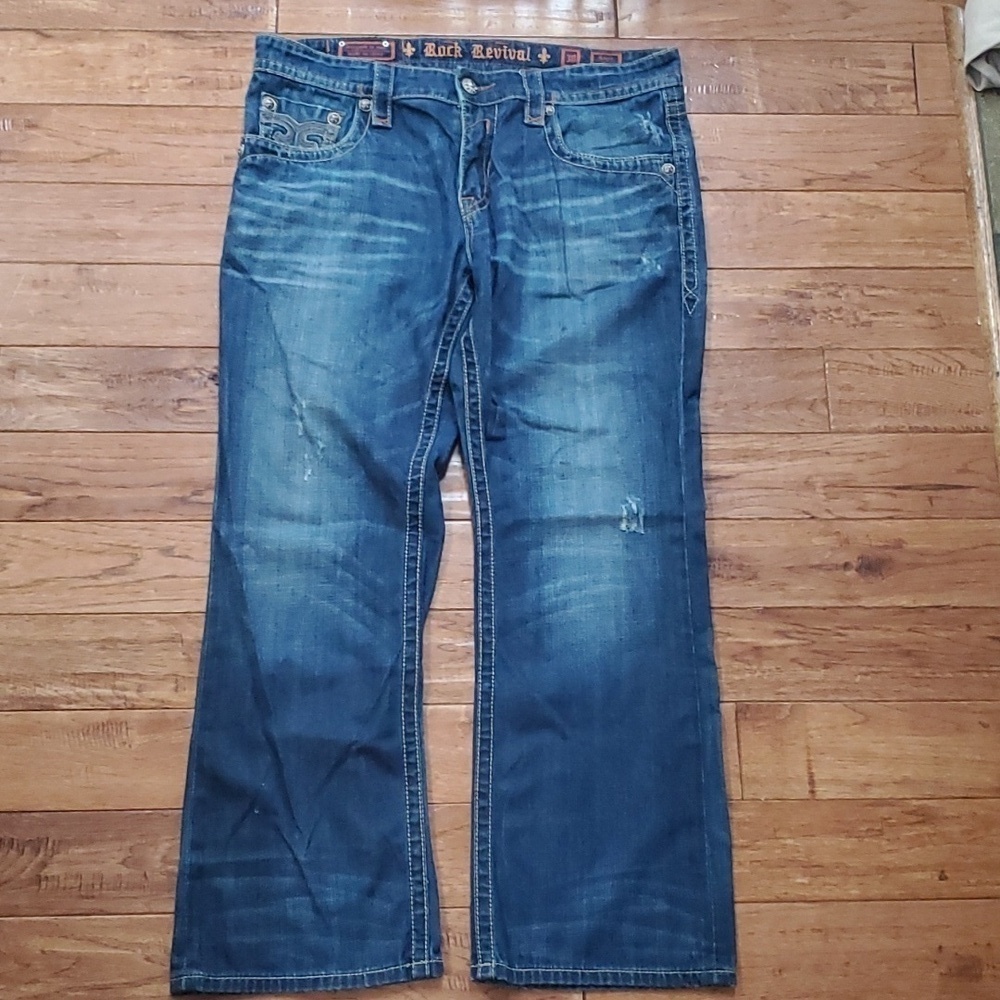 Rock Revival Roger boot medium wash jeans